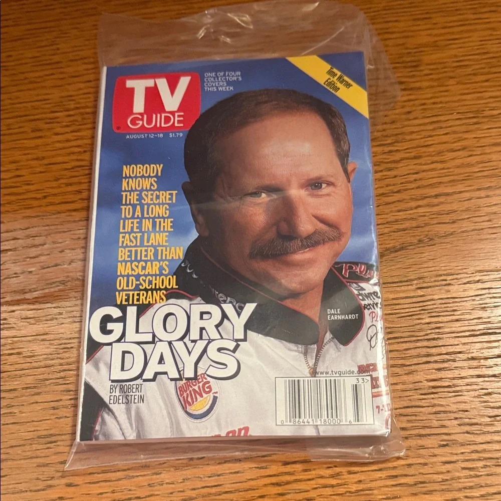Vintage 2000 Dale Earnhardt TV Guide NASCAR Glory Days Collector Cover